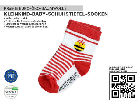 Hochwertige, nachhaltige Slipper-Stiefelsocken für Kleinkinder