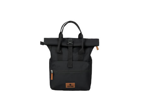 travelite BASICS Short Handle Rollup Backpack Black