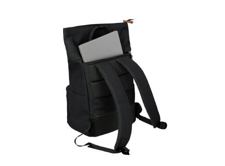 travelite BASICS Short Handle Rollup Backpack Black