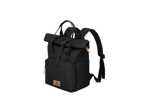 travelite BASICS Short Handle Rollup Backpack Black
