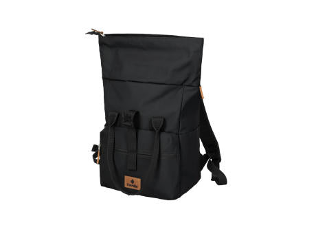 travelite BASICS Short Handle Rollup Backpack Black