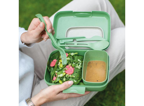 KOZIOL CANDY READY Lunchbox-Set + Besteck-Set