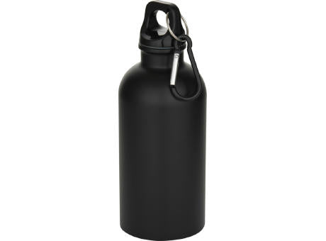 Oregon 400 ml matte RCS-zertifizierte einwandige Trinkflasche aus recyceltem Edelstahl mit Karabinerhaken