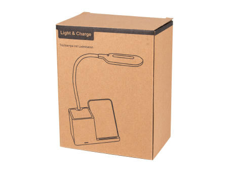 LIGHT & CHARGE - Schreibtischlampe mit Ladestation
