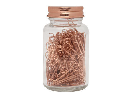COPPER CLIP - Büroklammern im Glas