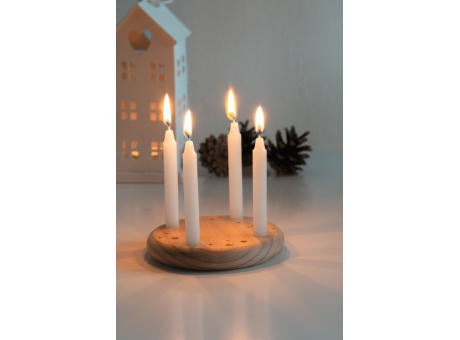 4-CHRISTMAS - Kleiner Holz-Adventskranz