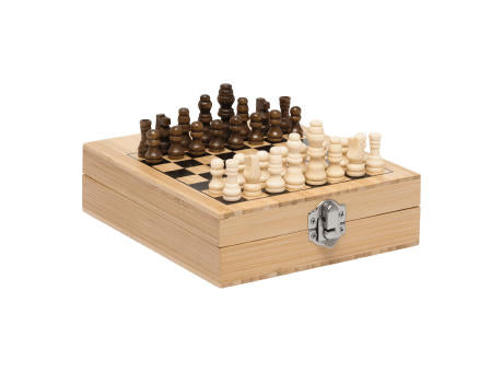 BAMBOO CHESS - Weinset mit Schachspiel