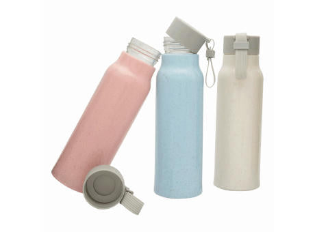 ECO DRINK - Glas-Trinkflasche mit Ummantelung