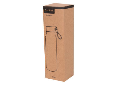 ECO DRINK - Glas-Trinkflasche mit Ummantelung