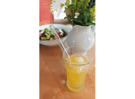 DRINK SMART - Glas-Strohhalm