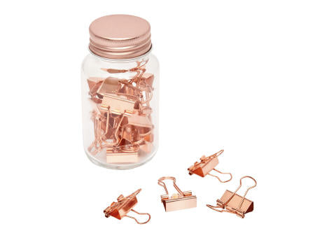 COPPER CLAMP - Dokumentenklammer im Glas