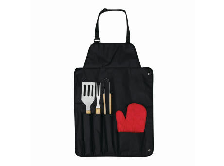 GREAT BBQ - Grill-Schürze mit Grillbesteck