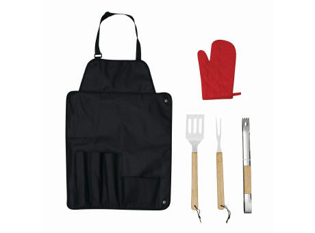 GREAT BBQ - Grill-Schürze mit Grillbesteck