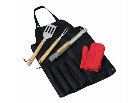 GREAT BBQ - Grill-Schürze mit Grillbesteck