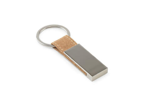 GOSLING. Set bestehend aus einem Kartenhalter und einem Schlüsselhalter, beide aus Metall und Kork
