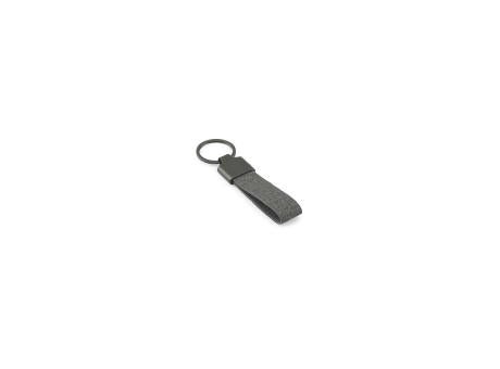 RAVEN. Schlüsselanhänger, rechteckig, aus Metall und recyceltem Pet (30% recycelt)