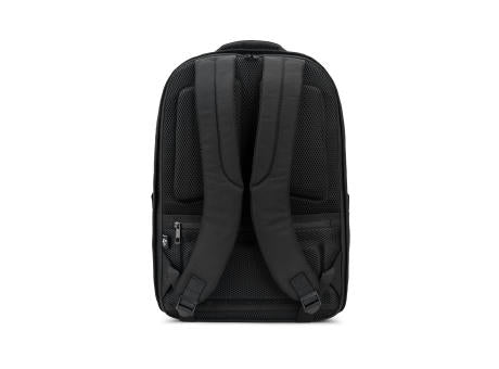 YANGON BPACK. Diebstahlsicherer Rucksack aus Twill mit wasserabweisender Beschichtung und recyceltem 600D-Polyester für Laptops 17'3"