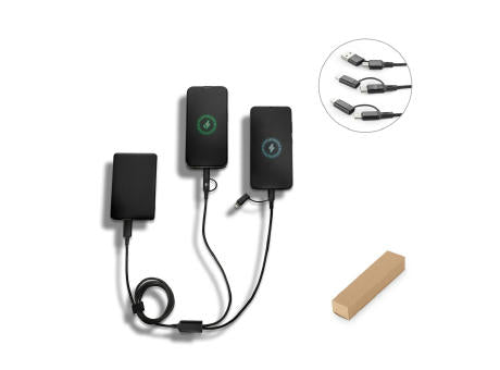 BERTOZZI. Superschnelles 6-in-1-USB-Kabel aus recyceltem Aluminium (20 %) und recyceltem PET (4 %)
