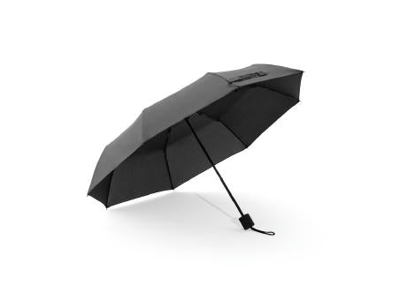 AIDEN. Regenschirm 21", aus recyceltem Polyester (100% rPET) Pongee 190T, in 3 Teile faltbar