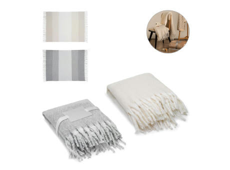 COMFY. Decke aus recyceltem Polyester (100% rPET) (300 g/m²), mit Mohair-Feeling
