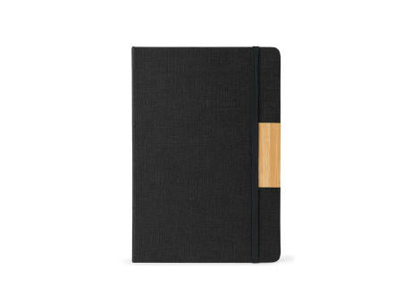 HOMERO. Set bestehend aus einem A5-Hardcover-Notizblock und einem Bambus-Kugelschreiber