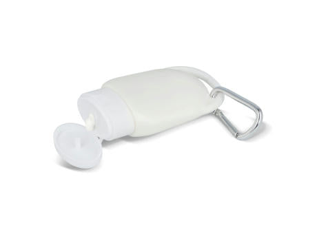 Sonnenschutzlotion mit Karabiner SPF30 aus recyceltem Material