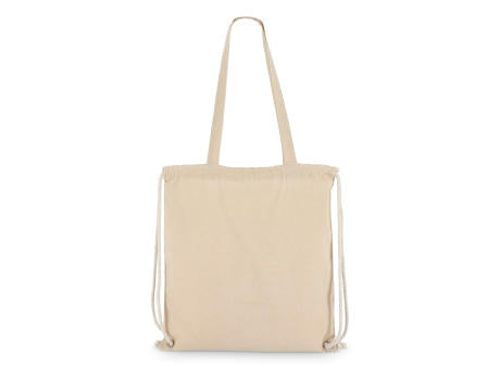 Baumwoll-Tragetasche mit Kordelzug OEKO-TEX® 38 x 42cm 140g/m²