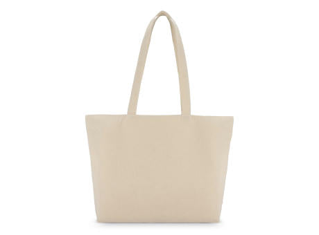 Baumwoll-Tragetasche mit Reißverschluss OEKO-TEX® 47 x 11 x 35cm 320g/m²