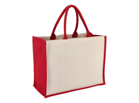 Jute-Baumwolle Tragetasche OEKO-TEX® 42,5 x 19 x 32cm 320g/m²