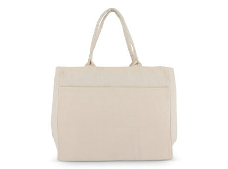 Baumwoll-Tragetasche mit Reißverschluss OEKO-TEX® 39 x 24 x 34cm 320g/m²