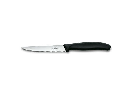 Swiss Classic, Steakmesser Set, 6tlg, 11cm, Wellen, schwarz