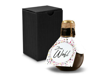 Kleinste Sektflasche der Welt! Zum Wohl - Inklusive Geschenkkarton in Gelb, 125 ml