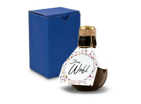 Kleinste Sektflasche der Welt! Zum Wohl - Inklusive Geschenkkarton in Gelb, 125 ml