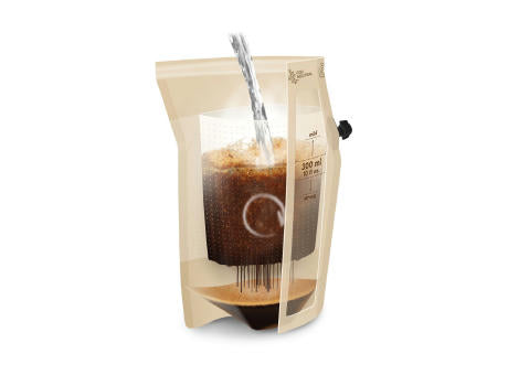 Geschenkartikel / Präsentartikel: Fußball-EM Team Deutschland Wachmacher, wiederverwendbarer Brühbeutel mit Fairtrade Kaffee