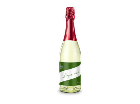 Sekt Cuvée - Flasche klar - Kapselfarbe Gold, 0,75 l