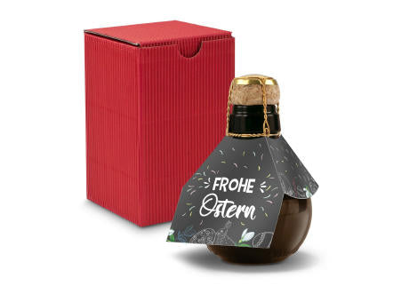 Kleinste Sektflasche der Welt! Frohe Ostern - Inklusive Geschenkkarton in Gelb, 125 ml
