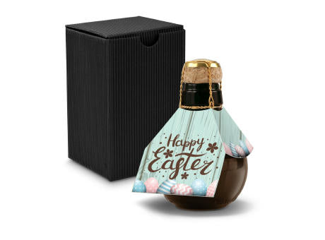 Kleinste Sektflasche der Welt! Happy Easter - Inklusive Geschenkkarton in Gelb, 125 ml