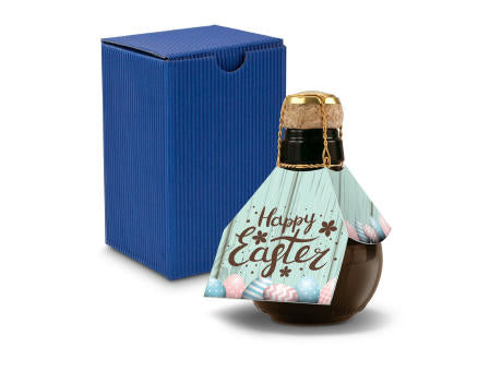 Kleinste Sektflasche der Welt! Happy Easter - Inklusive Geschenkkarton in Gelb, 125 ml