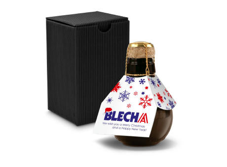 Kleinste Sektflasche der Welt! Eigendesign - Inklusive Geschenkkarton in Gelb, 125 ml