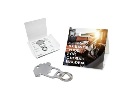 Geschenkartikel: ROMINOX® Key Tool Truck / LKW (22 Funktionen) im Motiv-Mäppchen Große Helden