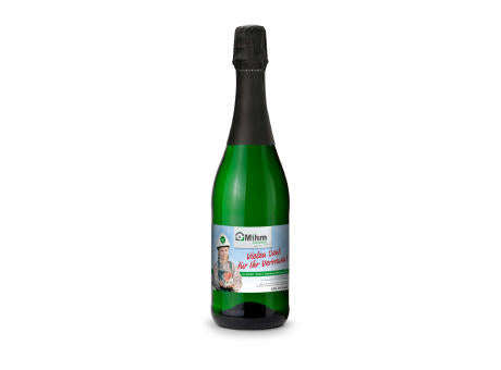 Sekt Cuvée - Flasche grün - Kapselfarbe Gold, 0,75 l