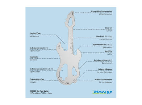 ROMINOX® Key Tool // Guitar - 19 functions (Gitarre)