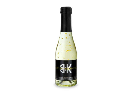 Piccolo Golden Flakes - Flasche klar - Kapselfarbe Gold, 0,2 l