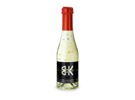 Piccolo Golden Flakes - Flasche klar - Kapselfarbe Gold, 0,2 l