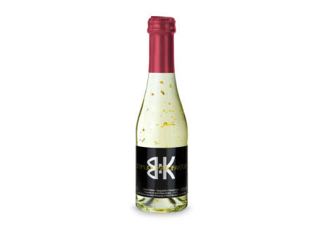 Piccolo Golden Flakes - Flasche klar - Kapselfarbe Gold, 0,2 l