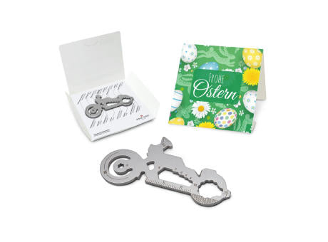 Geschenkartikel: ROMINOX® Key Tool Truck / LKW (22 Funktionen) im Motiv-Mäppchen Frohe Ostern