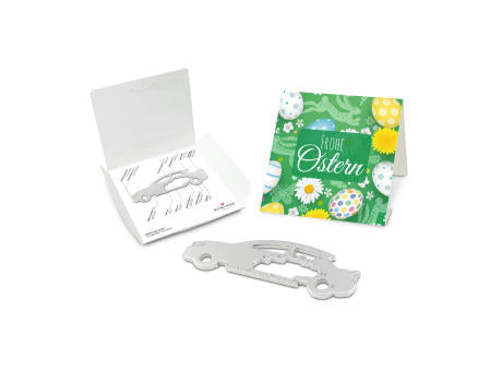 Geschenkartikel: ROMINOX® Key Tool Truck / LKW (22 Funktionen) im Motiv-Mäppchen Frohe Ostern