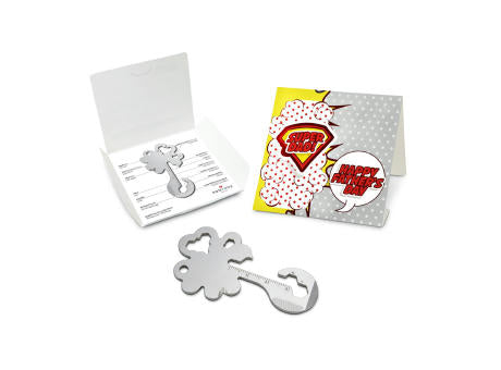 Geschenkartikel: ROMINOX® Key Tool Truck / LKW (22 Funktionen) im Motiv-Mäppchen Super Dad