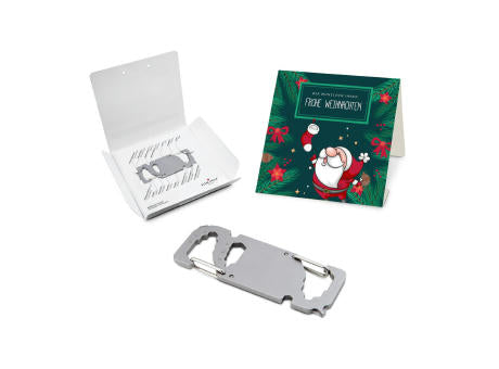 Geschenkartikel: ROMINOX® Key Tool Truck / LKW (22 Funktionen) im Motiv-Mäppchen Frohe Weihnachten