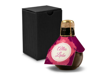 Kleinste Sektflasche der Welt! Alles Liebe - Inklusive Geschenkkarton in Gelb, 125 ml
